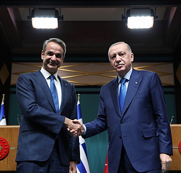 Cumhurbaşkanı Erdoğan, Yunanistan Başbakanı Miçotakis ile ortak basın toplantısında konuştu