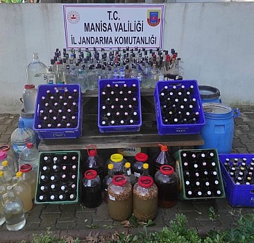 Manisa'da 475 litre sahte içki yakalandı