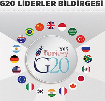 G2O'nin sonuçları Liderler Bildirgesi ile açıklandı