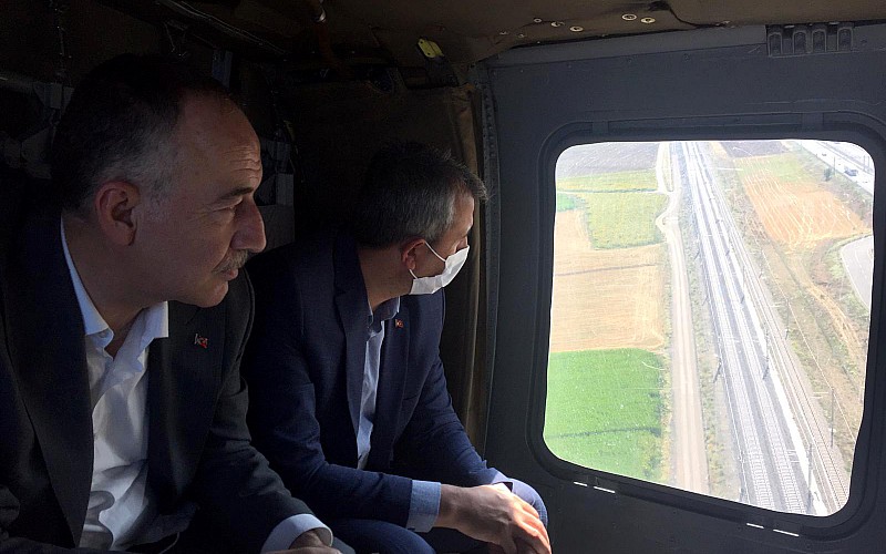 Kırıkkale'de helikopter destekli trafik denetimi yapıldı