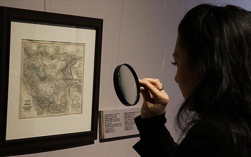 Kazakistan'da tarihi haritalar sergisi açıldı