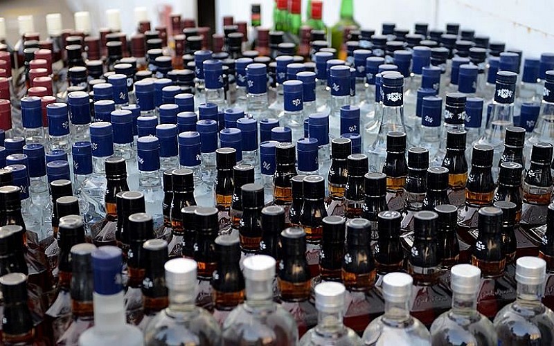 Amasya'da 517 litre sahte içki ele geçirildi