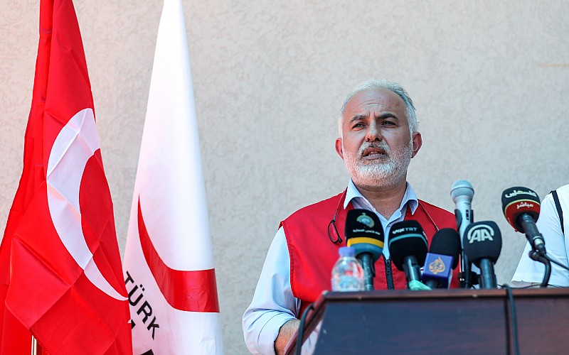 Türk Kızılay Genel Başkanı Kerem Kınık, Gazze'de lojistik merkezinin açılışına katıldı: