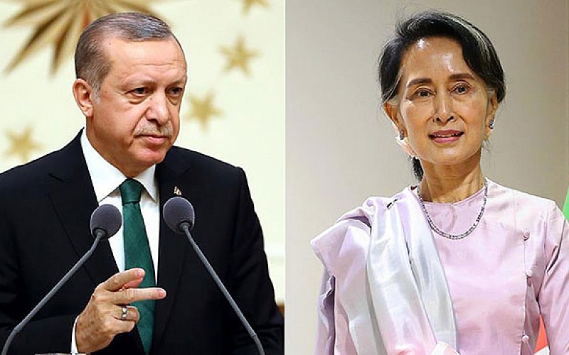 Erdoğan ile Myanmar lideri Suu Çii görüştü