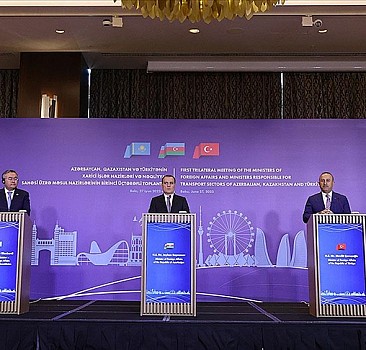 Türkiye-Azerbaycan-Kazakistan Dışişleri ve Ulaştırma Bakanları Toplantısı Bakü'de yapıldı