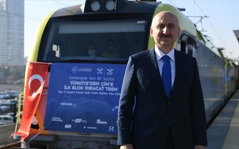Bakü-Tiflis-Kars Demir Yolu'nda taşınan yük yılın ilk çeyreğinde katlanarak 155 bin tona yükseldi