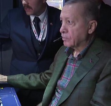 Erdoğan, Başakşehir-Kayaşehir Metro Hattı'nda ilk sürüşünü yaptı