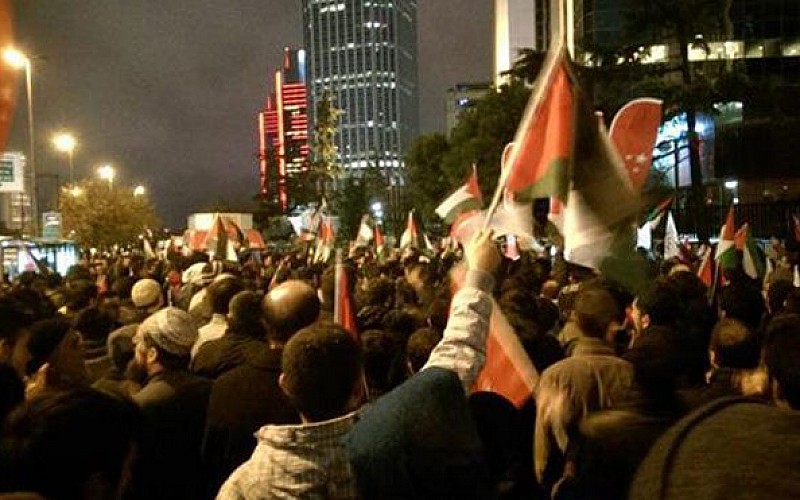 İstanbul'da terör devleti İsrail protestosu