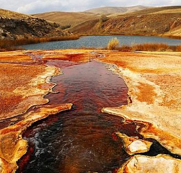 Erzincan'ın travertenli gölü turizme kazandırılacak