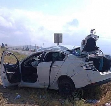 Aksaray'da şarampole devrilen otomobilde 1 kişi öldü, 2 kardeşi yaralandı