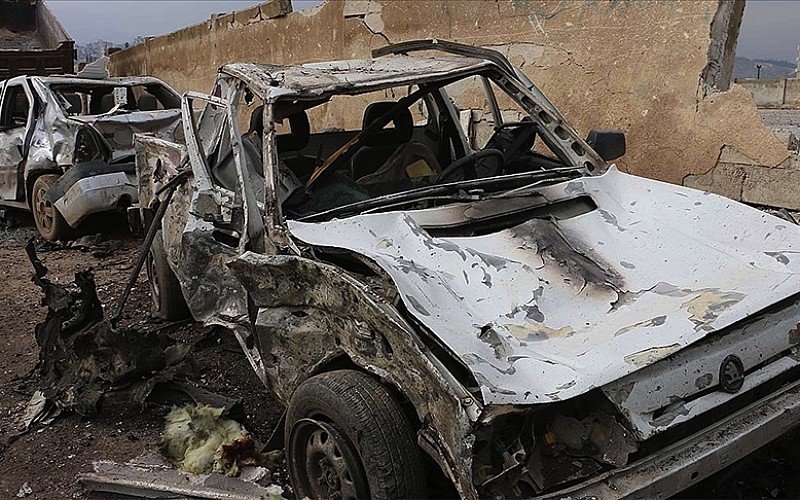 Afrin'de bombalı terör saldırısı: 3 yaralı