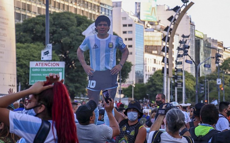 Arjantin'de Maradona eylemi