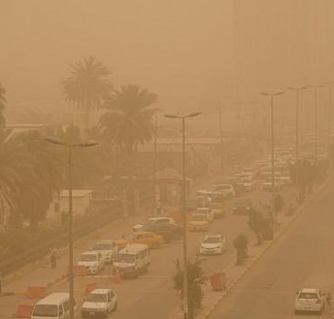 Irak'ta kum fırtınası: Eğitime ara verildi, uçuşlar durduruldu