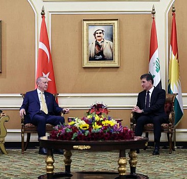 Başkan Erdoğan IKBY Başkanı Barzani ile bir araya geldi