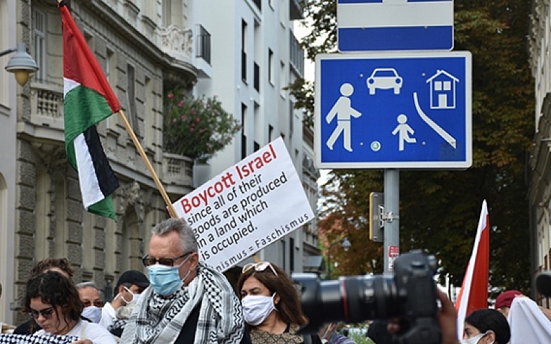 Avusturya'da İsrail protesto edildi