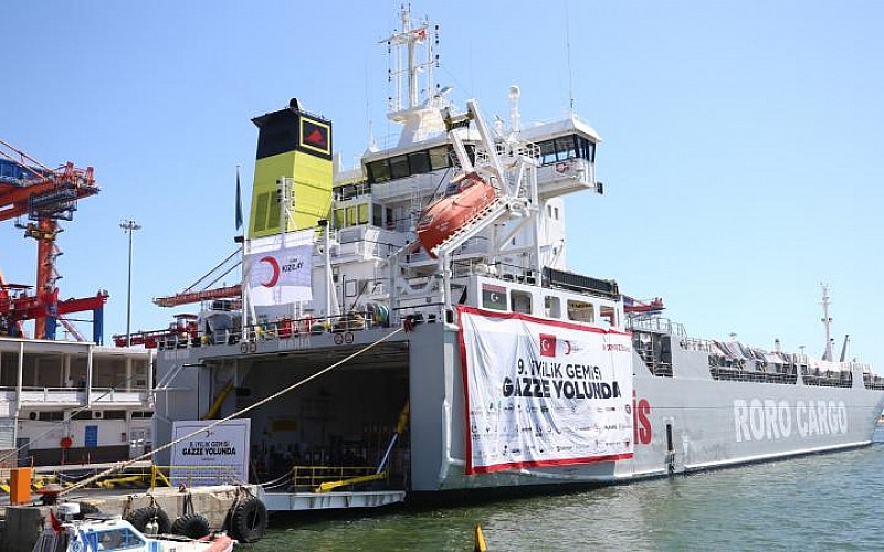 Türkiye'den Gazze'ye yardım eli: 9'uncu gemi Mısır'a ulaştı