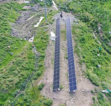 İran sınırındaki köyde güneş enerjili sistemle her eve su ulaşıyor