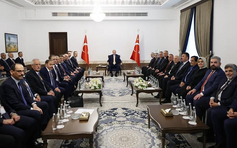 Başkan Erdoğan, Irak Türkmen toplumu temsilcilerini kabul etti