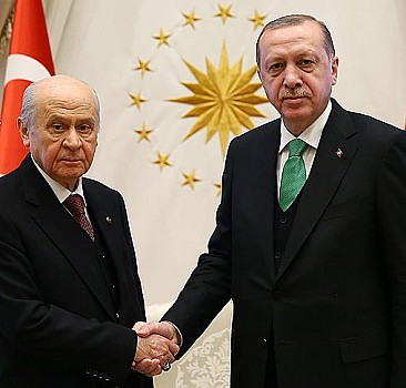 Erdoğan, MHP Genel Başkanı Bahçeli'yi kabul ediyor