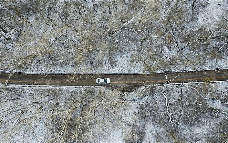 Trakya'da etkisini yitiren kar güzel manzaralar oluşturdu