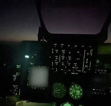 MSB F-16'nın gece uçuşu görüntülerini paylaştı