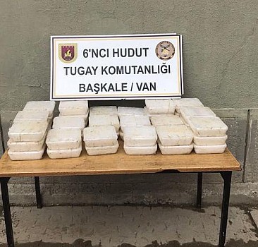 Van sınır hattında 48 kilo 234 gram uyuşturucu madde ele geçirildi
