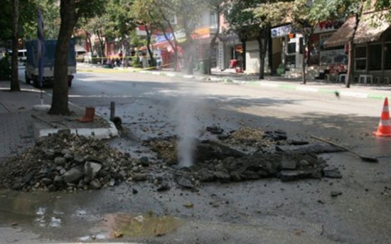 Karabük'te doğal gaz borusu patladı