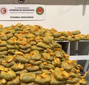 İstanbul Havalimanı'nda 568 kilogram uyuşturucu ele geçirildi