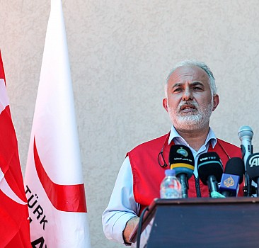 Türk Kızılay Genel Başkanı Kerem Kınık, Gazze'de lojistik merkezinin açılışına katıldı: