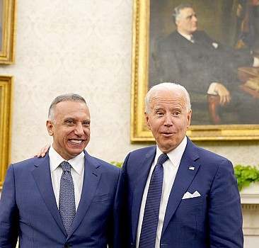 ABD Başkanı Biden, Irak Başbakanı Kazımi ile Beyaz Saray'da bir araya geldi