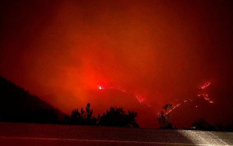 Adana'nın Kozan ilçesinde çıkan orman yangını nedeniyle 5 köy tahliye edildi
