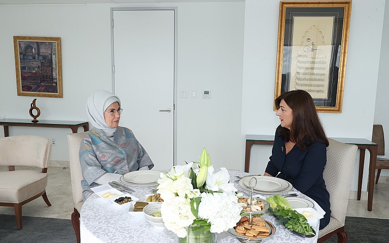 Emine Erdoğan, Hırvatistan First Lady'si ile bir araya geldi