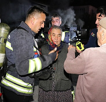 Bolu'da, yangından kurtarılan muhabbet kuşu polislere teslim edildi