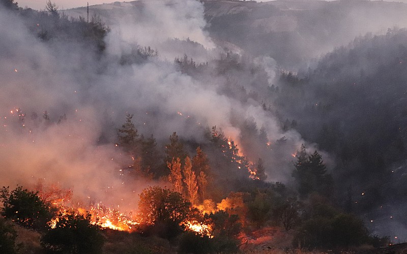 GÜNCELLEME - Hatay'da çıkan orman yangınına müdahale ediliyor