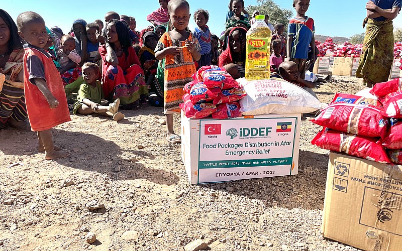İDDEF'ten Etiyopya'nın Afar bölgesine gıda yardımı