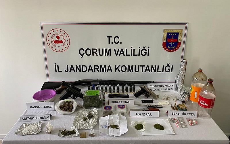 Çorum'da uyuşturucu ticareti iddiasıyla 6 zanlı tutuklandı