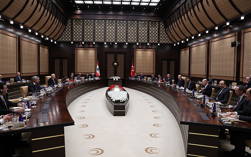 Erdoğan, Lübnan Başbakanı Mikati'yi resmi törenle karşıladı