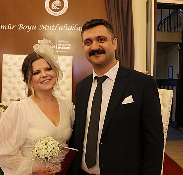 Edirne'de bazı çiftler evlenmek için "22.02.2022" tarihini tercih etti