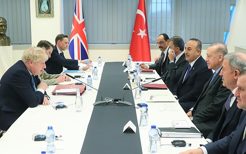 Cumhurbaşkanı Erdoğan, İngiltere Başbakanı Johnson ile bir araya geldi