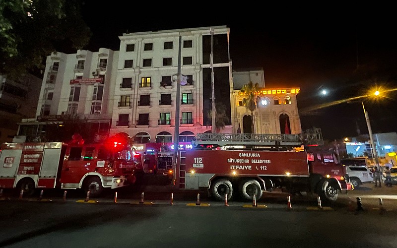 Şanlıurfa'da otelde çıkan yangın söndürüldü