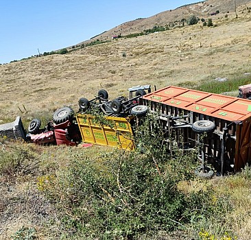 Elazığ'da devrilen traktörün altında kalan genç öldü