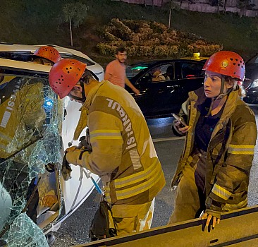 Kağıthane'deki trafik kazasında 1 kişi yaralandı