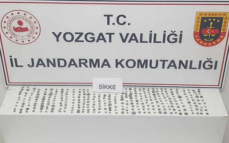 Yozgat'ta tarihi nitelikte olduğu değerlendirilen 327 sikke ele geçirildi