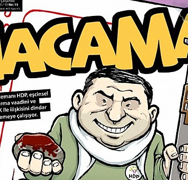 Hacamat Mizah dergisinden HDP'ye anlamlı kapak!
