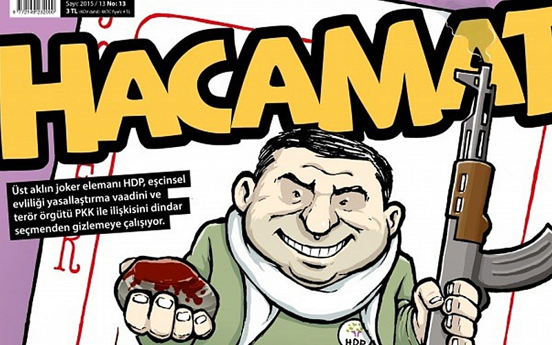 Hacamat Mizah dergisinden HDP'ye anlamlı kapak!