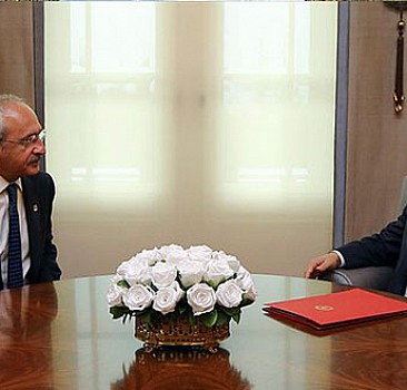 Başbakan ile Kılıçdaroğlu görüşmesi başladı