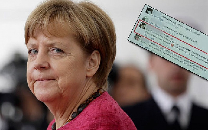 Merkel'i Facebook'tan tehdide hapis cezası!