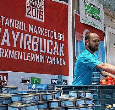 Bayırbucak Türkmenlerinin ramazan kumanyası Türkiye'den
