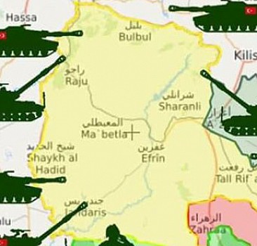 Terör örgütü PKK/PYD Afrin'de kıskaca alındı