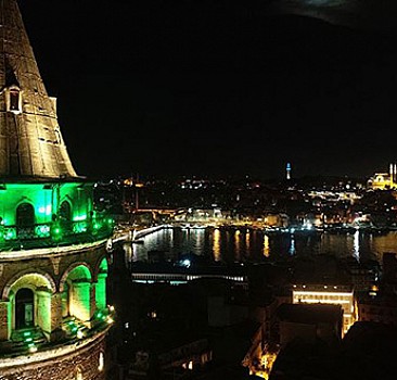 İstanbul 'serebral palsi' için yeşile büründü